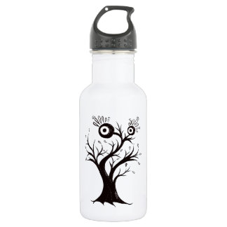 Tree Monster Weird Ink Drawing Stainless Steel Water Bottle