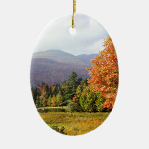Tree Mount Mansfield Vermont Ceramic Ornament