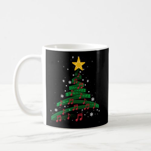 Tree Music Notes Musical Carols Songs Coffee Mug
