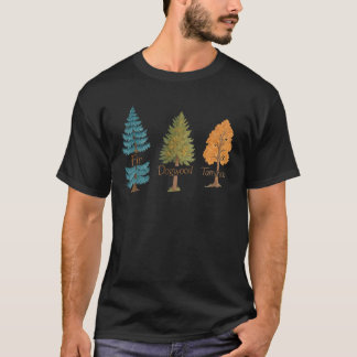 Tree National Park Fir Dogwood Tamarack Retro Tree T-Shirt