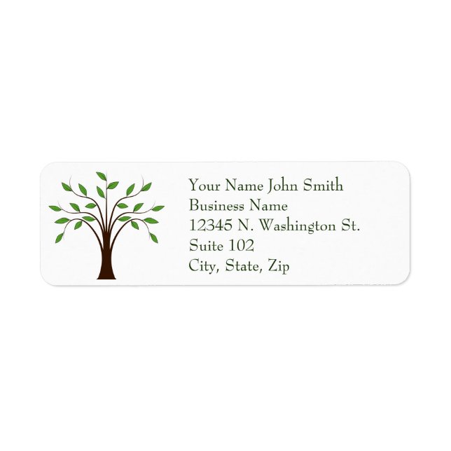 Tree Nature Genealogy Earth Environment Green Icon Label (Front)