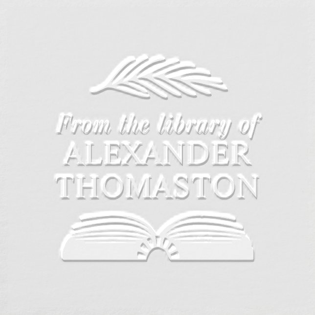 Tree Needles Plant Sprig #2 Library Book Name Embosser (Design)