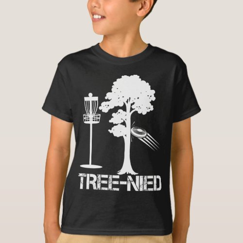 Tree Nied Funny Disc Golf Player Joke Frisbee T_Shirt
