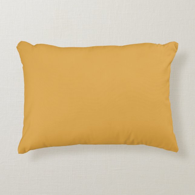 Tree Nursery Solid Gold Color Accent Pillow (Front)