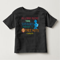 Tree Nut Allergy Alert Superhero Boys Shirt