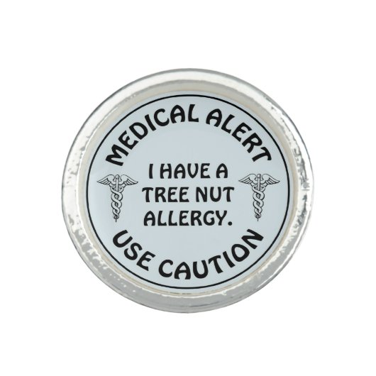 TREE NUT ALLERGY RING (Front)