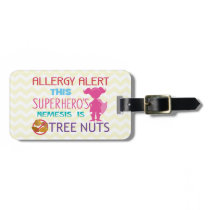 Tree Nut Allergy Superhero Alert for Medical Kit Luggage Tag