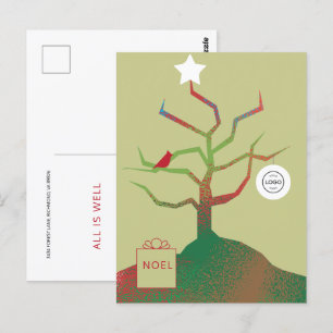 Tree of Art Corporate Christmas Postcard