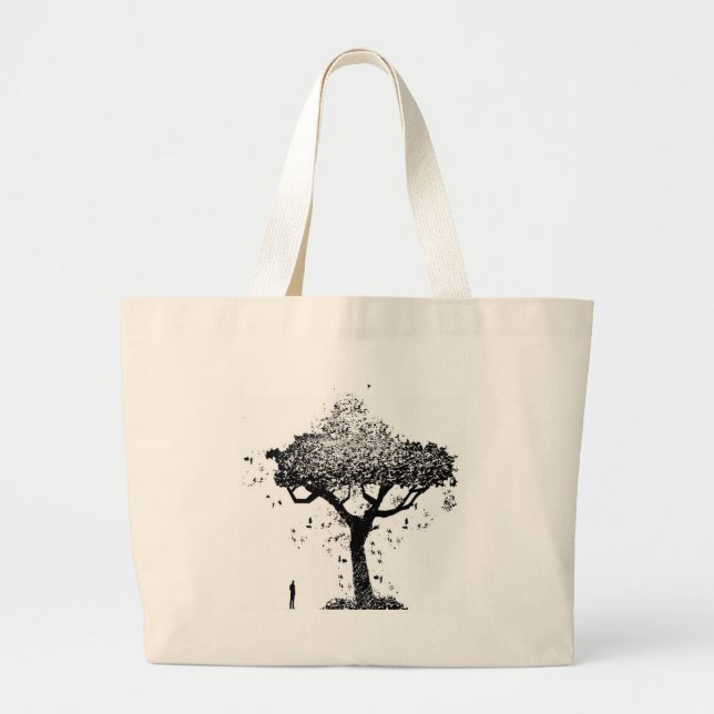Tree Of Ash Large Tote Bag (Front)