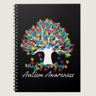 Tree Of Autism Awareness Month Life ASD Men women  Notebook