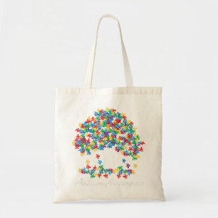 Tree Of Autism Awareness Month Life ASD Men women  Tote Bag
