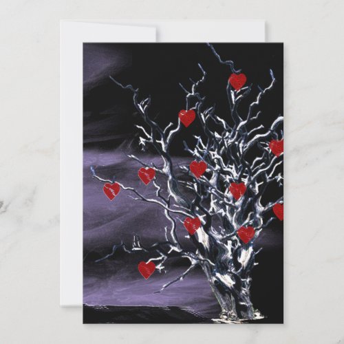 Tree of Broken Hearts Gothic invite