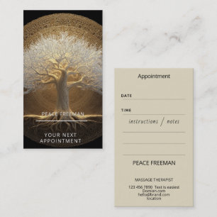 Tree of Eternal Light Tree of Life Design Business Card
