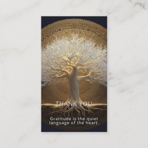 Tree of Eternal Light | Tree of Life Design Business Card