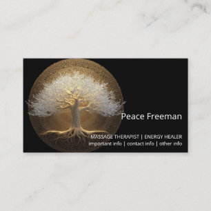 Tree of Eternal Light Tree of Life Design Business Card