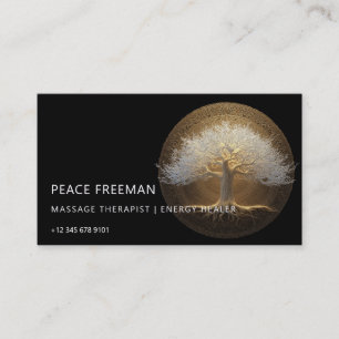 Tree of Eternal Light Tree of Life Design Business Card