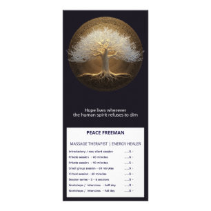 Tree of Eternal Light Tree of Life Design Rack Card