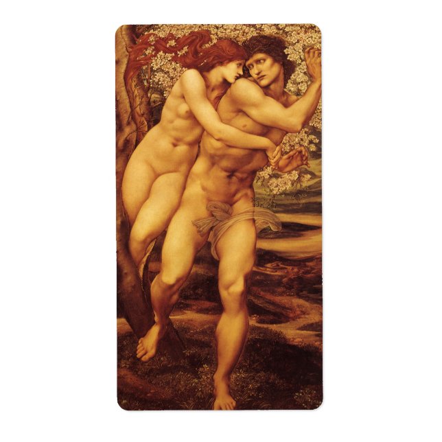 Tree of Forgiveness, Sir Edward Coley Burne-Jones Label (Front)