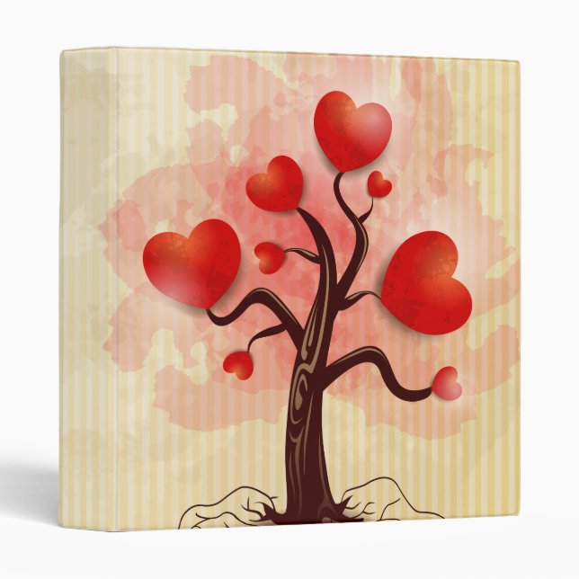 Tree of Hearts 3 Ring Binder (Front/Spine)