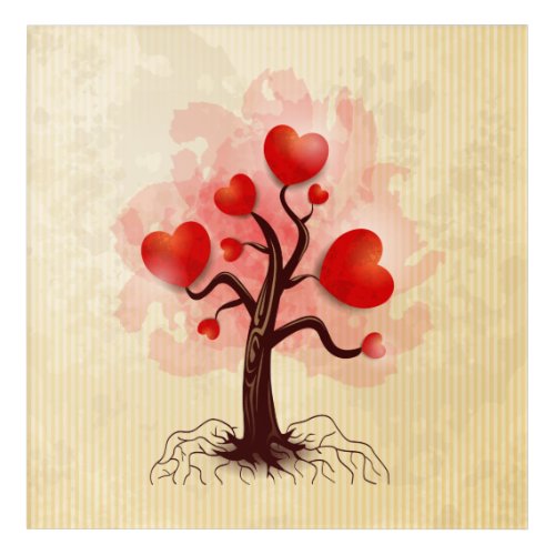 Tree of Hearts Acrylic Print