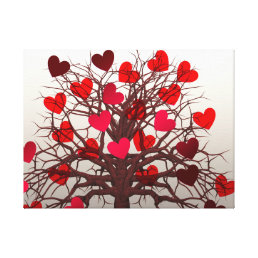 Tree of Hearts Canvas Print