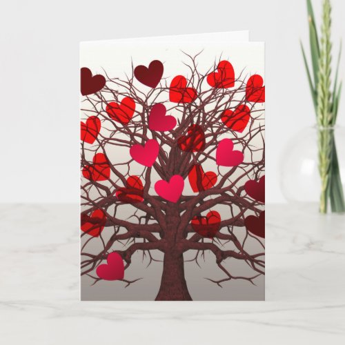 Tree of Hearts Card