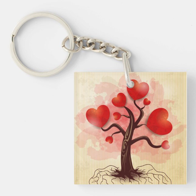Tree of Hearts Keychain (Front)