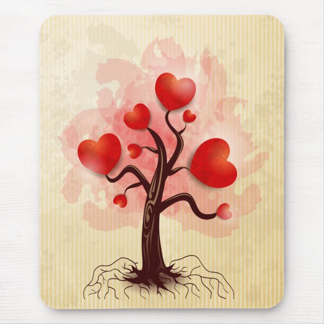 Tree of Hearts Mouse Pad (Front)
