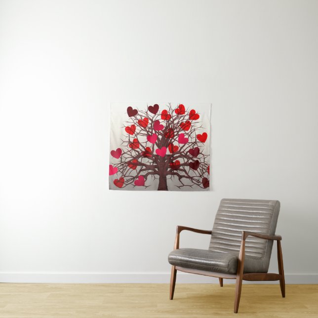 Tree of Hearts Tapestry (In Situ (Horizontal))