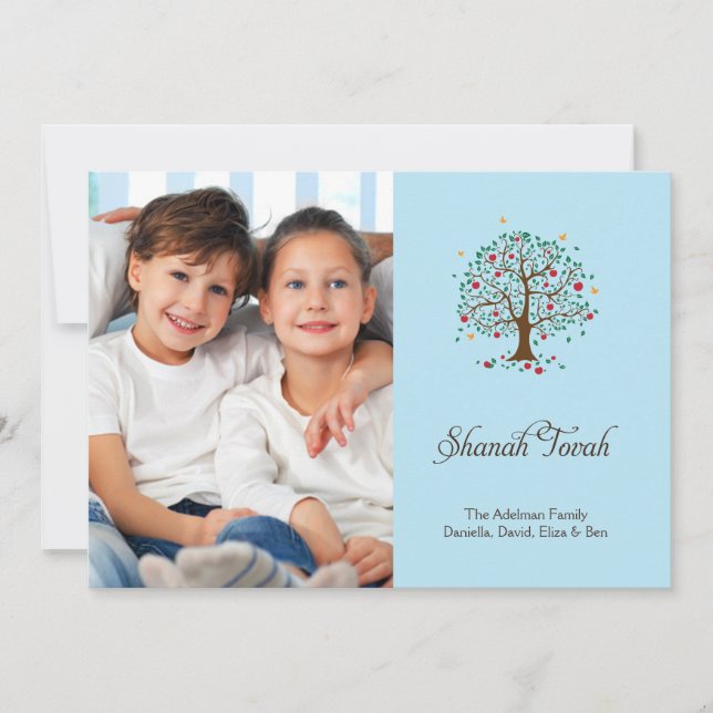 Tree of Hope Rosh Hashanah Photo Card (Front)