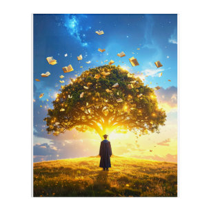 Tree of Knowledge Graduation Acrylic Wall Art