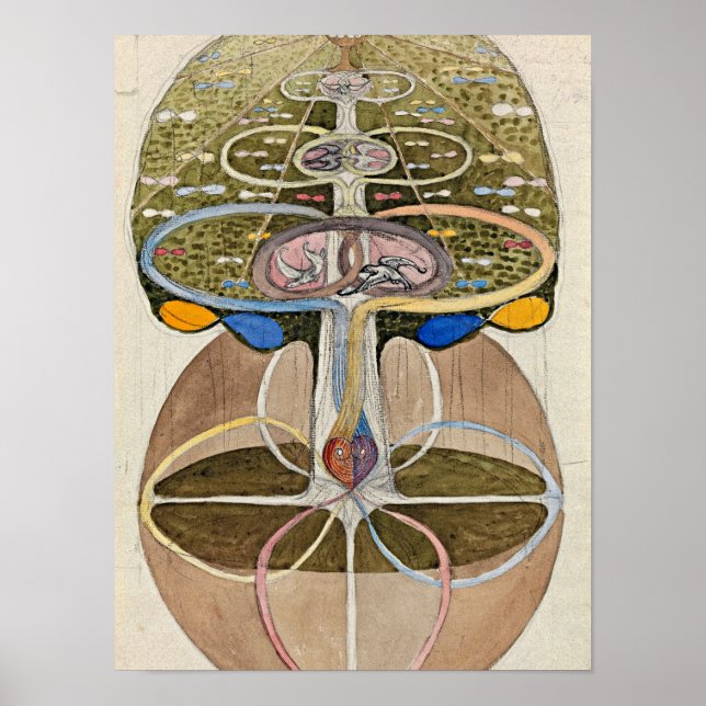 Tree of Knowledge, No.1, 1915 by Hilma af Klint Poster (Front)