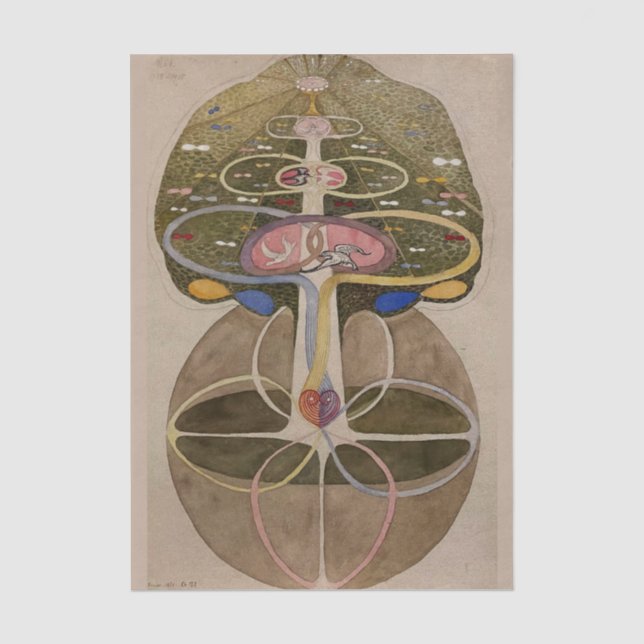 Tree of Knowledge No.1, Hilma af Klint Tissue Paper (Front)