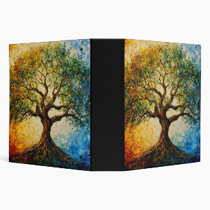 Tree of Knowledge - Oil Painting 3 Ring Binder