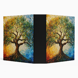 Tree of Knowledge - Oil Painting 3 Ring Binder