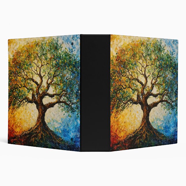 Tree of Knowledge - Oil Painting 3 Ring Binder (Background)