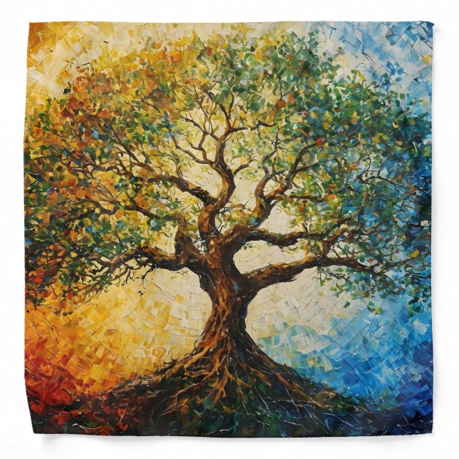 Tree of Knowledge - Oil Painting Bandana (Front)