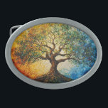 Tree of Knowledge - Oil Painting Belt Buckle<br><div class="desc">Artwork by Brady Arnold</div>
