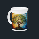 Tree of Knowledge - Oil Painting Beverage Pitcher<br><div class="desc">Artwork by Brady Arnold</div>