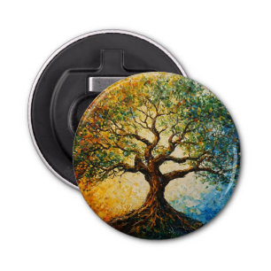 Tree of Knowledge - Oil Painting Bottle Opener