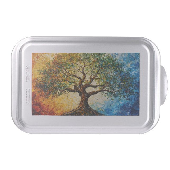 Tree of Knowledge - Oil Painting Cake Pan (Front)