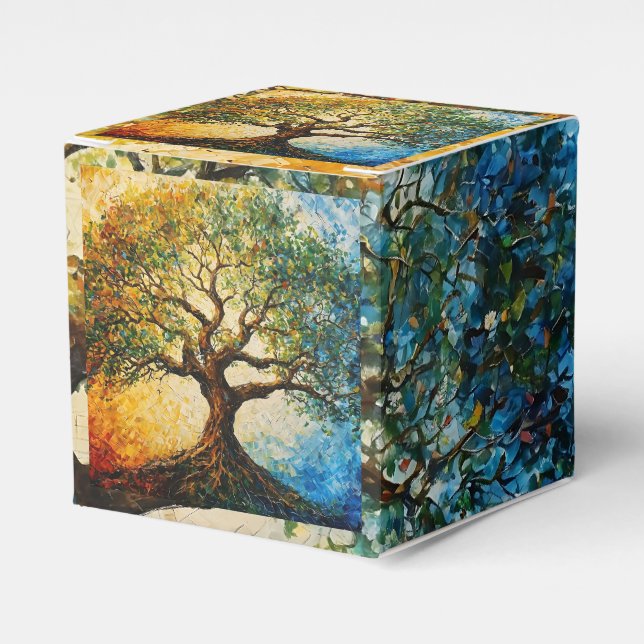 Tree of Knowledge - Oil Painting Favor Boxes (Front Side)