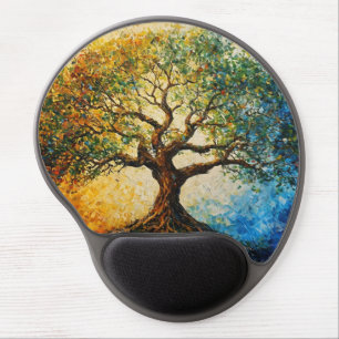 Tree of Knowledge - Oil Painting Gel Mouse Pad