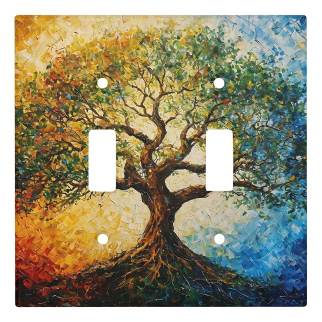 Tree of Knowledge - Oil Painting Light Switch Cover (Front)