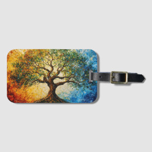 Tree of Knowledge - Oil Painting Luggage Tag