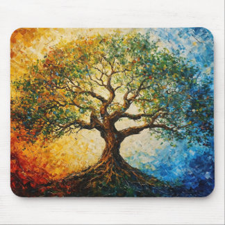 Tree of Knowledge - Oil Painting Mouse Pad