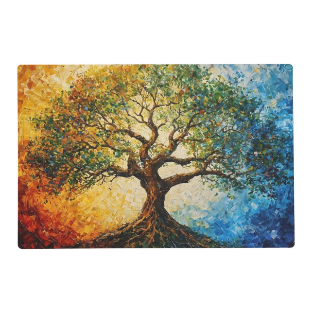 Tree of Knowledge - Oil Painting Placemat (Front)