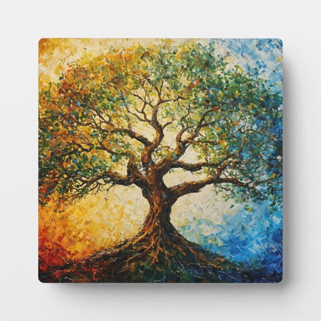 Tree of Knowledge - Oil Painting Plaque (Front)
