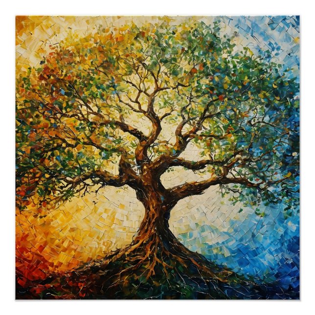 Tree of Knowledge - Oil Painting Poster (Front)