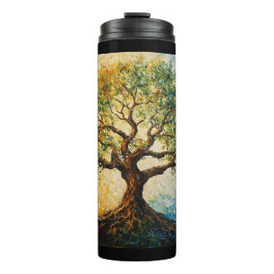 Tree of Knowledge - Oil Painting Thermal Tumbler